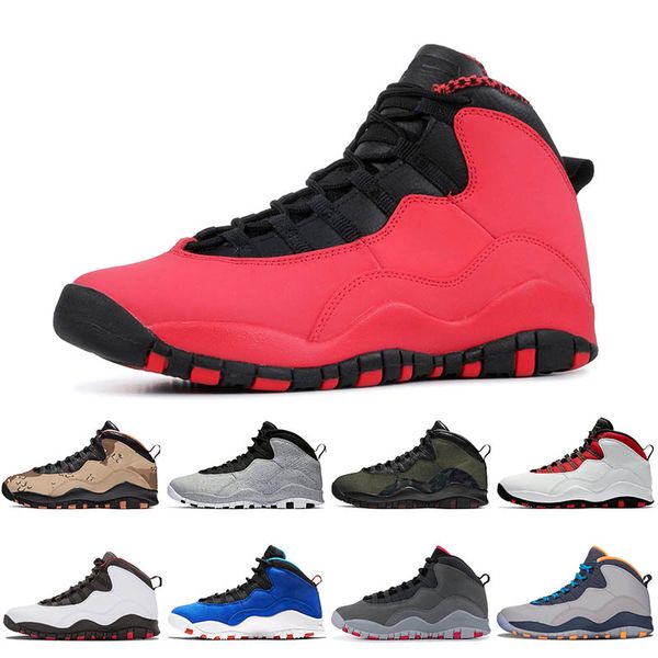 

jumpman gs fusion red 10s mens basketball shoes tinker 10 smoke grey class of 2006 black cement i'm back chicago bobcats sports sneaker