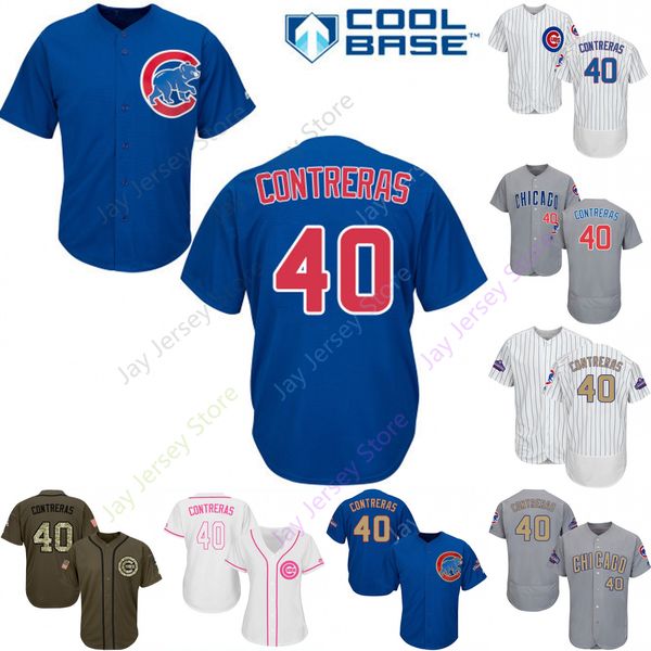

Custom Chicago 40 Willson Contreras Jersey Cubs Jerseys Cool Base Flexbase White Black Red Grey Home Away Men Women Youth All Stitched