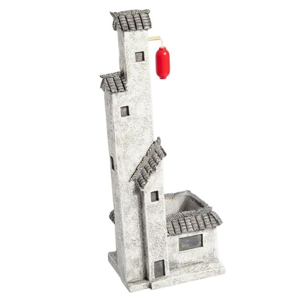 

ручная роспись смолы дом статуэтка горшок, сад газон орнамент, dollhouse коллекция сад, домашнее украшение