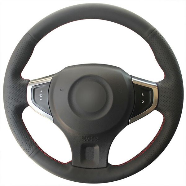 

customized pu steering wheel stitch on wrap cover for koleos
