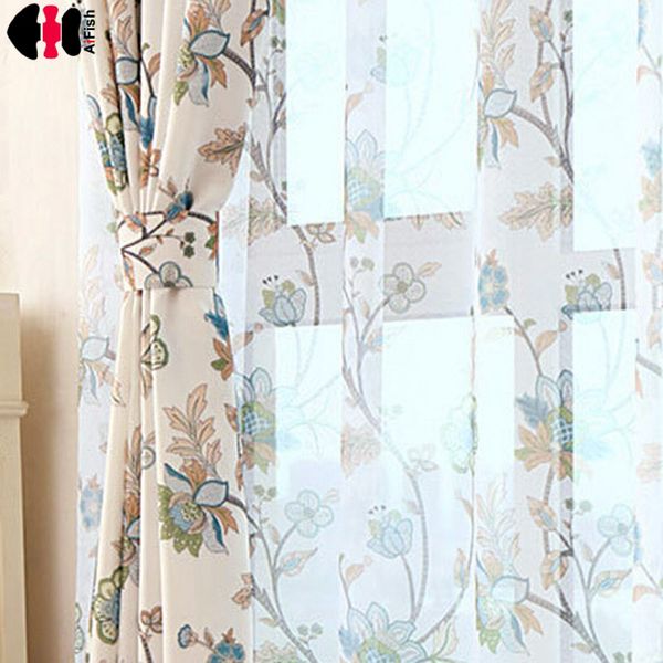 

blackout curtains for the bedroom shade ready made curtains with flowers drapes transparent voile tulle fabric wp357b