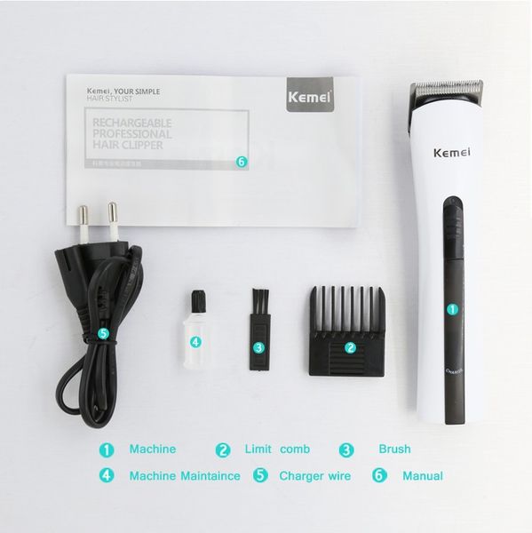 

kemei beard trimmer electric hair clipper trimmer rechargeable maquina de cortar o cabelo razor trimmer km-2516 cortapelos
