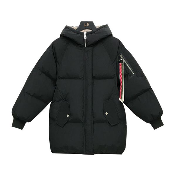 

plus size xxxl short bread coat cotton jacket parka coats women winter jacket women female warm cotton-padded coat, Black