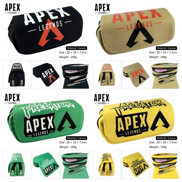 

apex legends canvas pencil case student penbag cosmetic cases stationery bags portable multifunction makeup travel bag handbags