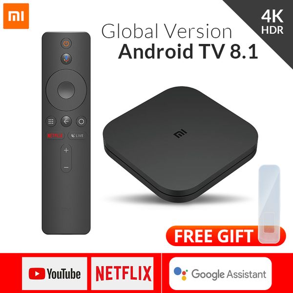 

Xiaomi mi tv box 4 android 8 1 4k hd quadcore mart bluetooth 2gb 8gb hdmi wifi et up box media player