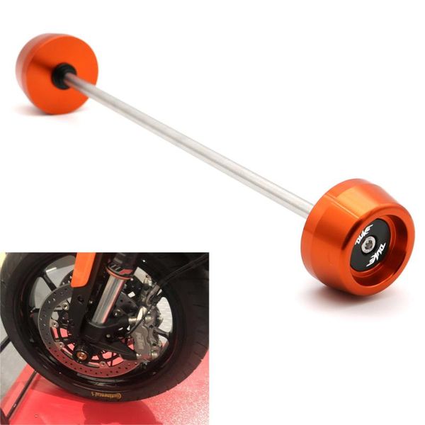 

motorcycle alumnium front axle fork sliders frame slider crash protector for 790 duke 2018 2019