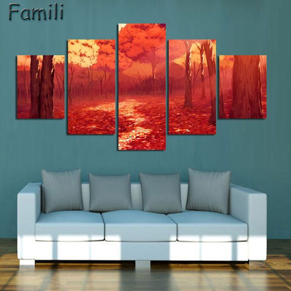 

5pcs unframed large size abstract oil canvas painting poster on the wall modern wall decorative pictures art for living room gift