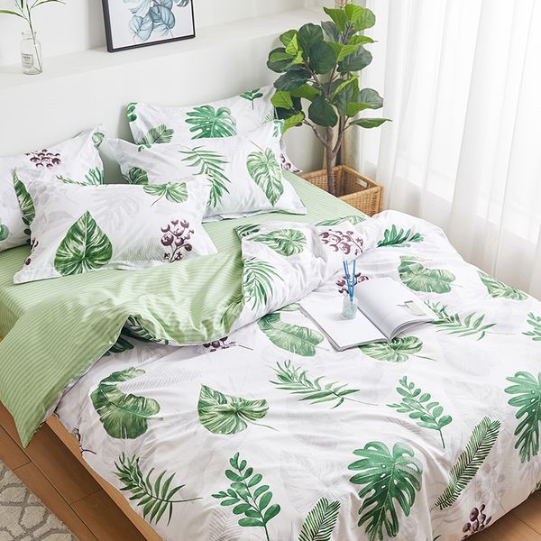 

хлопок джинсовой хлопок комплект одеяло обложка простыня северной европы стиле общий постельное белье одеяло three-piece set