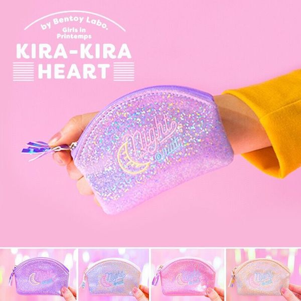 

embroidery moon night coin purse sequins girl mini money bags kawaii earphone key holder lipstick bags women coin case, Red;black