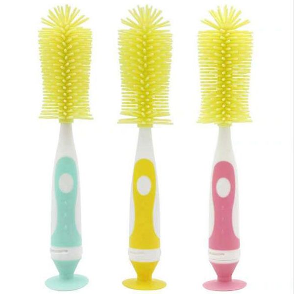 

baby bottle brushes for cleaning kids milk feed bottle nipple pacifier nozzle spout tube cleaning brush