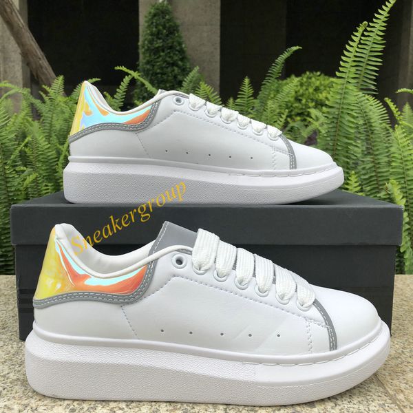 

2019 Luxury Fashion Designer Men Women shoes sneakers Leather Velvet black White Red Flat casual shoes Platform Trainers 5-11