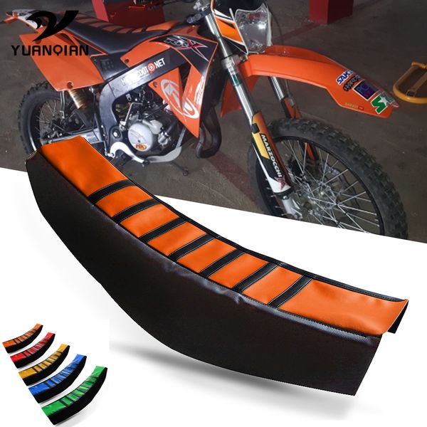 

dirt pit bike enduro motorcycle rubber striped soft-grip gripper soft seat cover for 450 xc-w 200 exc 990 adventure baja sx