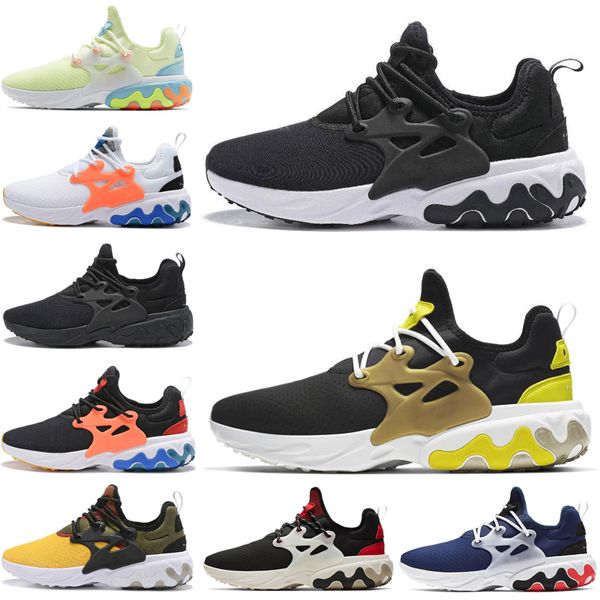 

fashion designer react presto men women running shoes triple black psychedelic lava brutal honey rabid panda trainer sports breathable luxur