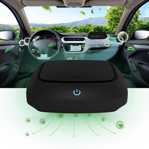 

car anionic activated carbon air purifier negative ions cleaner ionizer air freshener auto humidifier mist maker eliminator