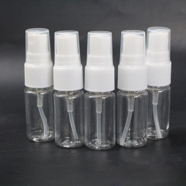 10 ml de perfume Frascos de amostra de plástico grosso vazio Atomizador PET Frasco do pulverizador Embalagem Cosméticos Containers 10ml Em Stocks