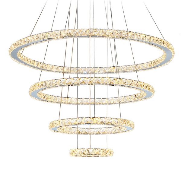 

modern k9 crystal chandelier lighting ring lustre pendant lighting fixtures for dining room living room foyer stairs