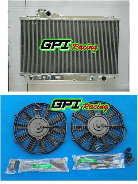 

for supra turbo auto jza80 2jz-gte 1993-1998 1997 aluminum radiator &fan