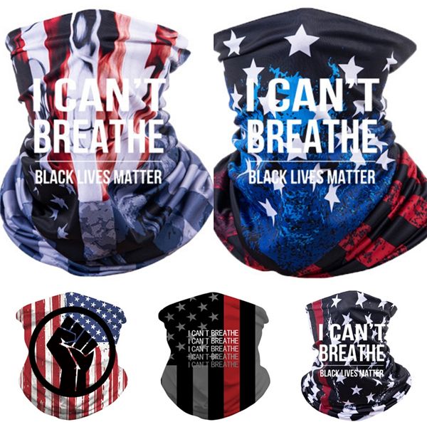 

i cant breathe6 style summer neck gaiter face scarves multifunctional women men face bandana uv dust proof for cycling hiking fishing bea #5, Blue;black