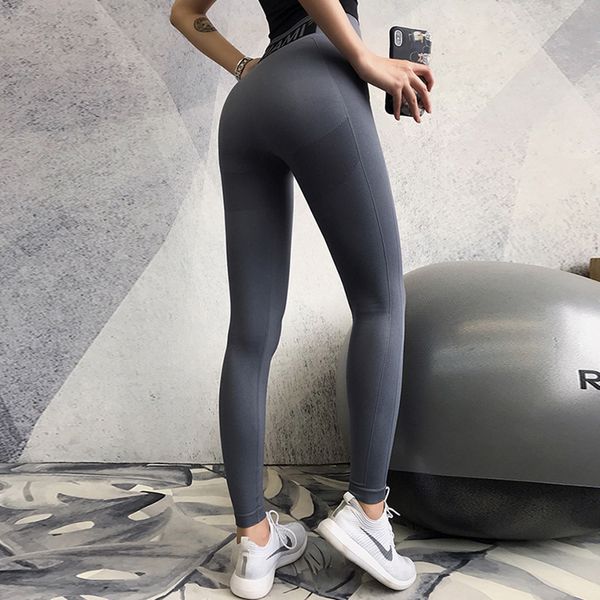 

zyfpgs long solid leggings for women fitness leggings cycling outdoor sports 2019 summer slim fit new arrivals creative printing, Black