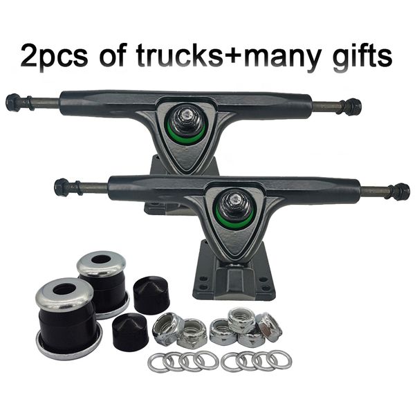 

1 pair longboard trucks bracket 7 inch 180mm for dance downhill skateboard 1year quality warranty gravity casting technology