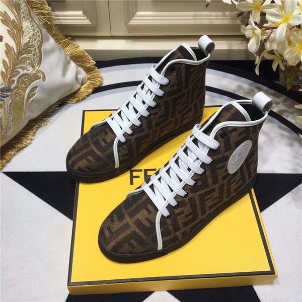 

Summer New Designer Classic Man Genuine Leather Arena Shoes Flat Fashion Luxury Brand High Top Lace Up Shoes Outdoors Sneakers Size 35-45