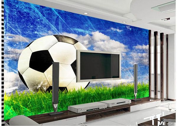 

wdbh 3d wallpaper custom p football grass painting tv background living room office home decor 3d wall murals wallpaper for walls 3 d