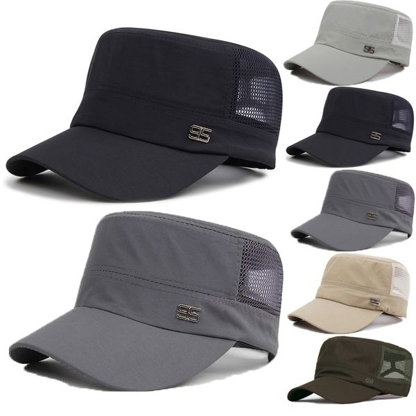 

military hat army cadet patrol cap men women golf driving summer baseball hat, Black;white