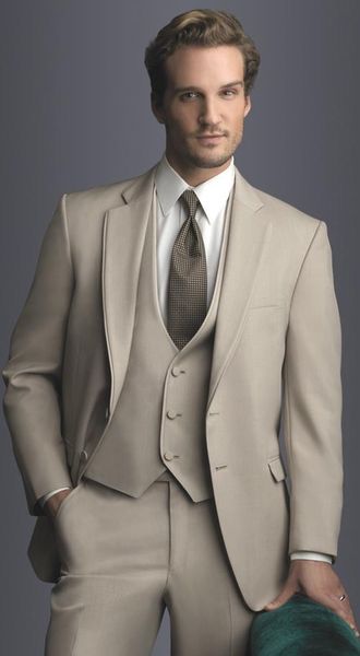 

new fashion champagne men suits for wedding 3pieces(jacket+pant+vest+tie) latest design terno masculino groom blazer 518, White;black