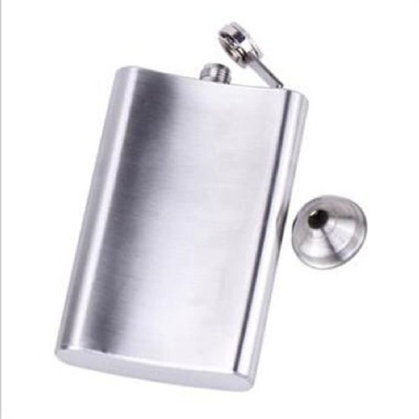 

portable 4/5/6/7/8/10/18 oz stainless steel wine pot hip liquor whiskey alcohol flask cap + funnel hip flask for travel outdoor