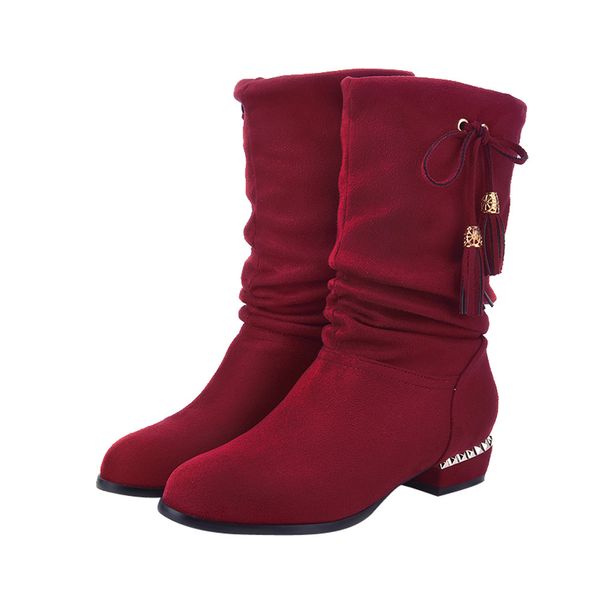 

knee high boots women soft flock knee winter boots comfortable warm women butterfly decorative long shoes, Black