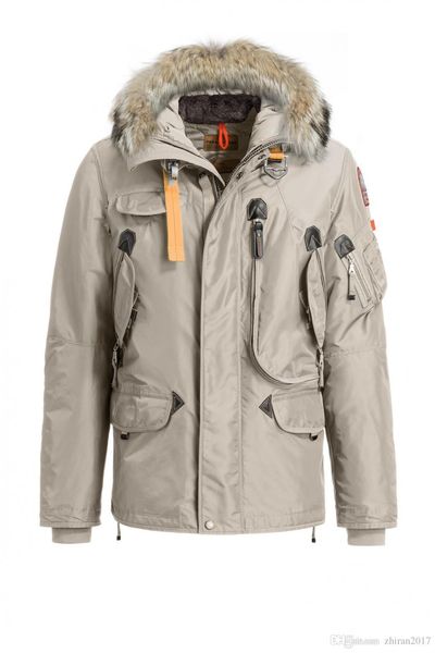 

2019 parajumper men down parka new thick warm and windproof waterproof long ection lim olid color goo e down jacket right hand winter