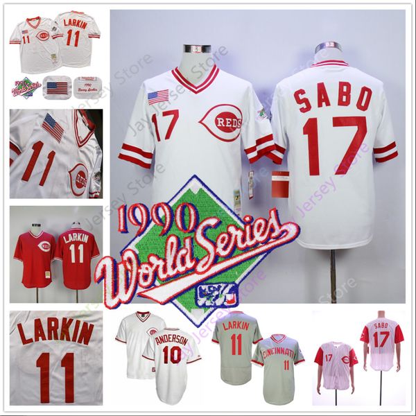 

Cincinnati World Series Reds Jersey Jack Armstrong Tom Browning Rob Dibble Jeff Reed Glenn Sutko Alex Trevino Billy Bates Paul O'Neill Men