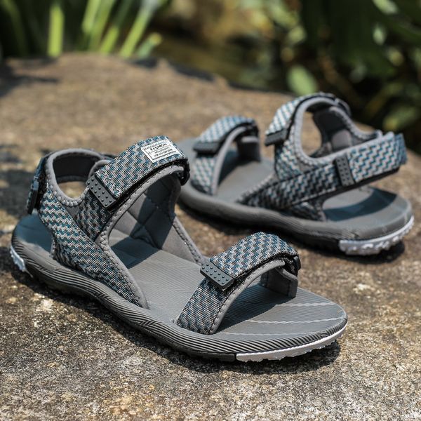 

hiking sandals outdoor 2020 new summer men 39 sports beach casual shoes vietnam mens rubber close toe walking sandalia masculina, Black