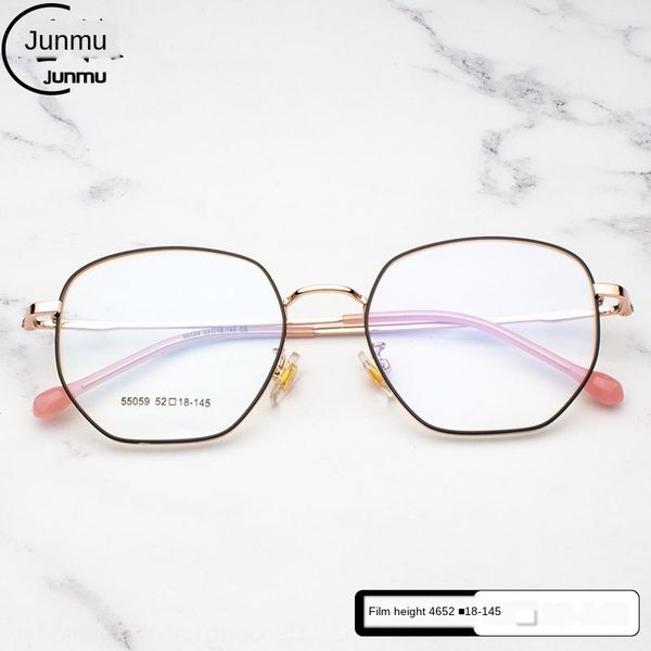 

handsome wearing decorative glasses frame men's and women's personalized polygon glasses frame, Silver