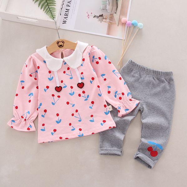 

2019 children's sweater suit cartoon children's cartoon sport set school pocket kids clothing set activities sports outdoor, White