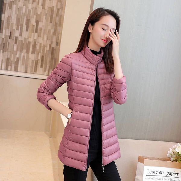 

2019 new winter jacket women autumn coat female spring jacket women padded cotton parkas casual thin light basic jackets, Black;brown