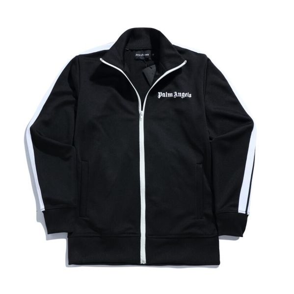 

Palm Angels Mens Brand Coat Casual Solid Color High Street Autumn Spring Winter Work Out Side Striped Windbreaker