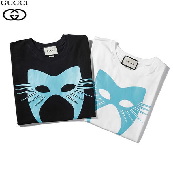 

men's t-shirt short sleeve summer embroidered round neck neck casual luxury print hip hop short sleeve 03, White