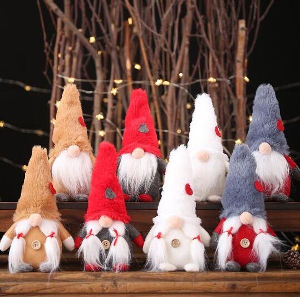 

swedish gnome plush toy elf doll scandinavian gnome nordic tomte dwarf home decoration christmas ornament toy faceless doll gift dbc