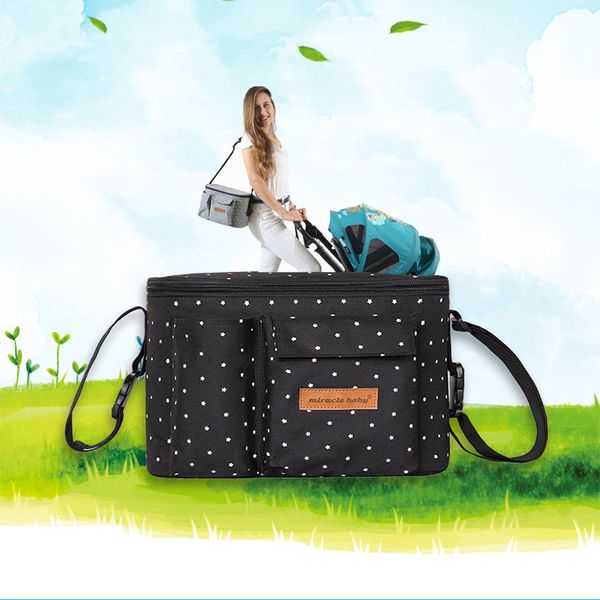 

bag nappy diaper bag large capacity mummy outdoor travel hanging carriage pram buggy cart bottle