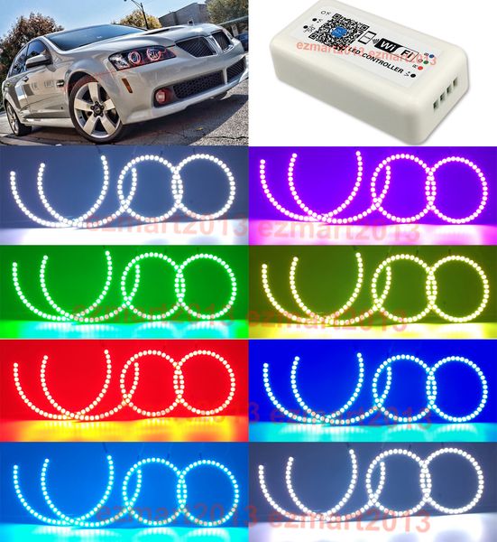 2019 Wifi Rgb 4 Halo Rings For Pontiac G8 2008 2009 Led Angel Eye Car Headlight Light Ultra Bright Rgb Multi Color From Lisa Zeng 65 32 Dhgate Com