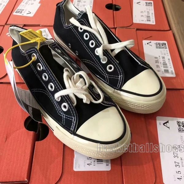 

brand designer new all star high casual shoes low style sports stars chuck classic canvas sneakers men's/women's canvas shoes, Black