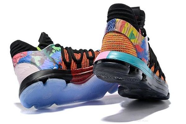 

new arrival what the kd x 10s ice blue pink green sports basketball shoes 10s kevin durant 10 ep sneakers shoes us 7-12