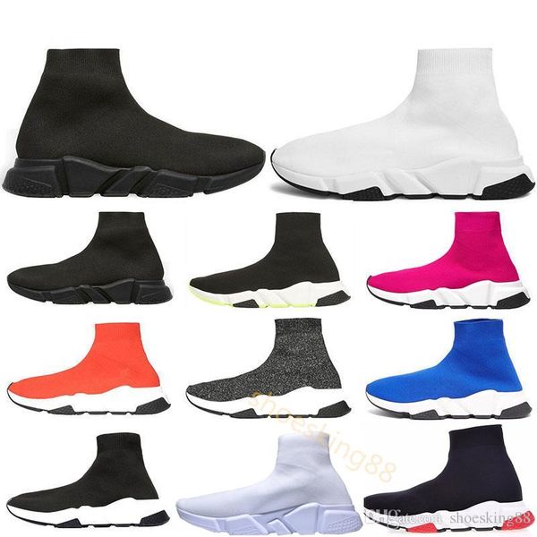 

2019 ace designer casual sock speed trainer black red triple black fashion socks sneaker trainer shoes 36-45