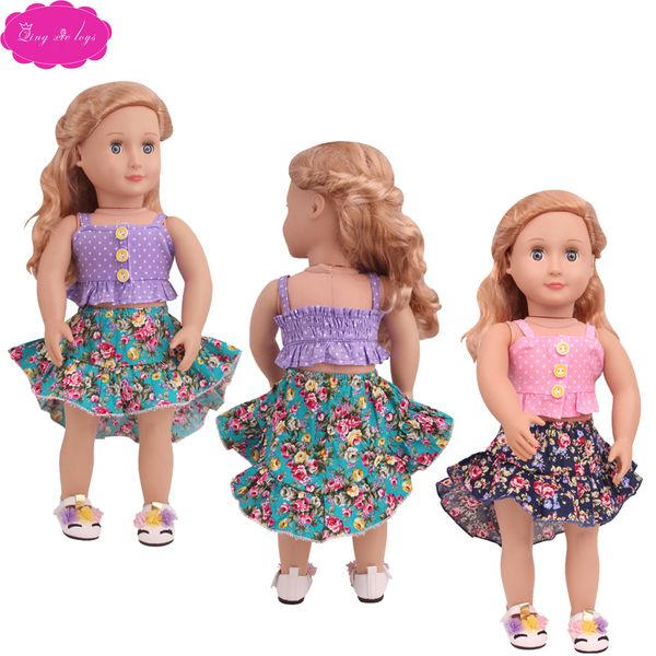 

cute 18 inch american doll clothes accessories two pieces of skirt