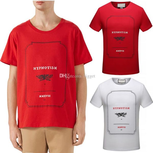 

горячая продажа мужская футболка letter printed чистого хлопка вокруг шеи shortsleeve мода футболка +2018 new, White;black