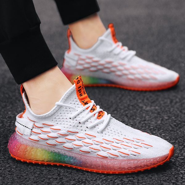

summer new men casual shoes couple breathable lace up running shoes jogging outdoor training fashion men