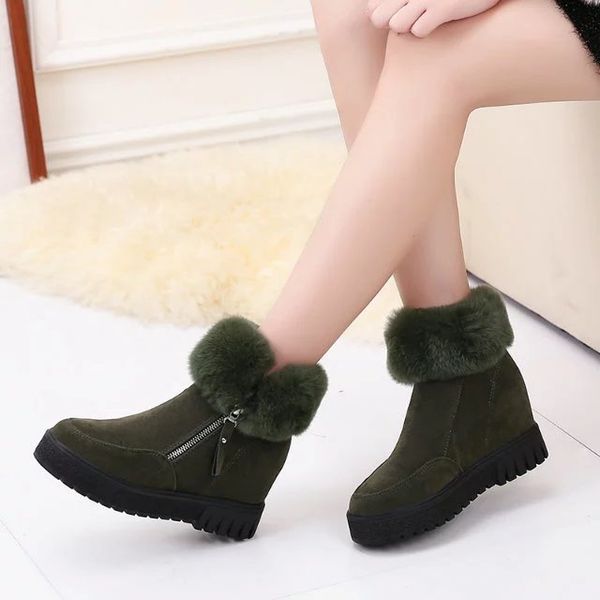 

round toe shoes women's mid calf boots luxury designer booties woman 2019 low heel lace up winter footwear australia lace up, Black