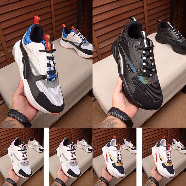 

new b22 men's canvas and calfskin shoes fashion ladies shoes french designer brand casual shoes 36-46, Black