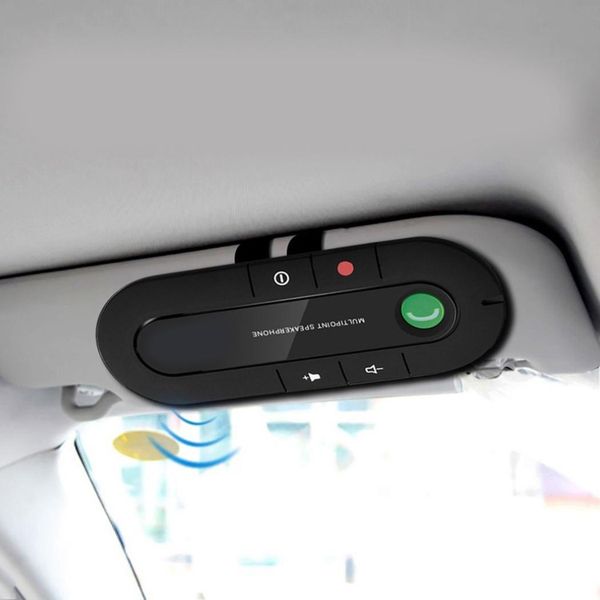 

5v 10m wireless car bluetooth speaker handscar kit phone mp3 music player sun visor clip speakerphone with charger